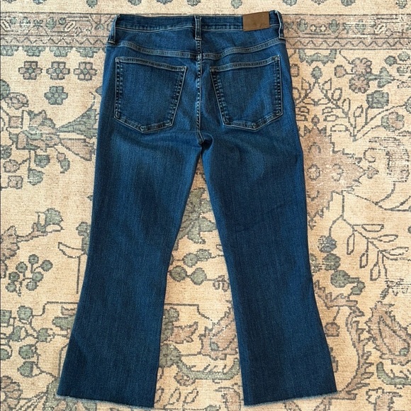 J Crew sz 30 Billie Demi boot cropped jeans with button fly EUC - Picture 3 of 12